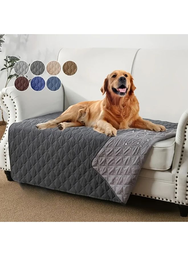 Dark Gray Waterproof Pet Mattress Machine Washable Easy Clean Dog Cat Bed Pad S Size - Image 3